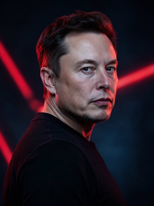 Ultra-realistic cinematic studio portrait, upper-body close-up, subject looking over their shoulder 