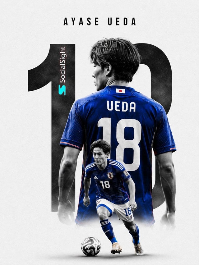 Ultra-premium football poster design, sports marketing artwork, monochrome background with selective