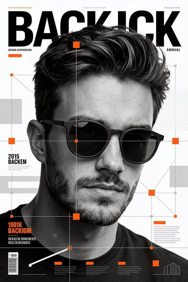 Create a highly graphic Beckham poster built almost entirely in monochrome. The portrait should be p