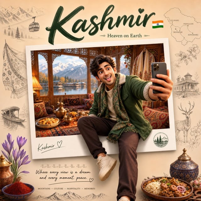 Create a premium collectible travel poster, Theme: [Place Name] The man from the attached country-st