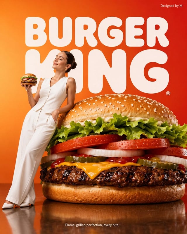 Create a minimalist commercial advertisement featuring an oversized Subway sandwich as the hero prod