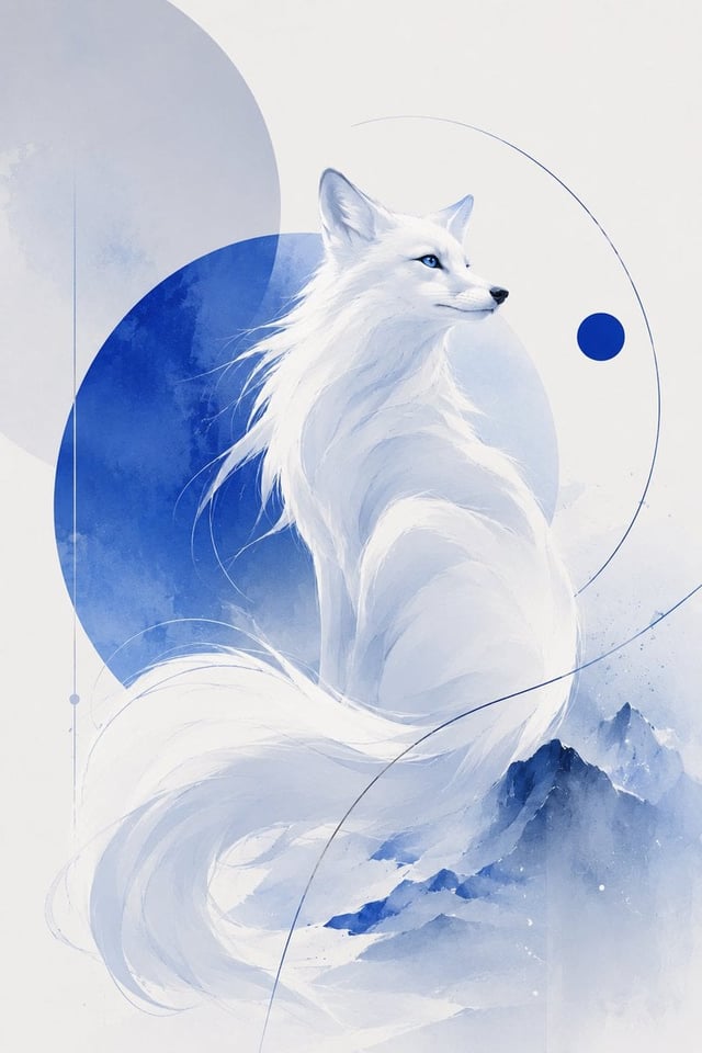 一张极简主义现代 editorial 风格插画，主体为[Subject]。画面以干净流畅的优雅线条塑造主体轮廓，强调修长比例、简洁造型与高级审美。背景保留大面积留白，并搭配少量抽象几何构成、半透明叠层