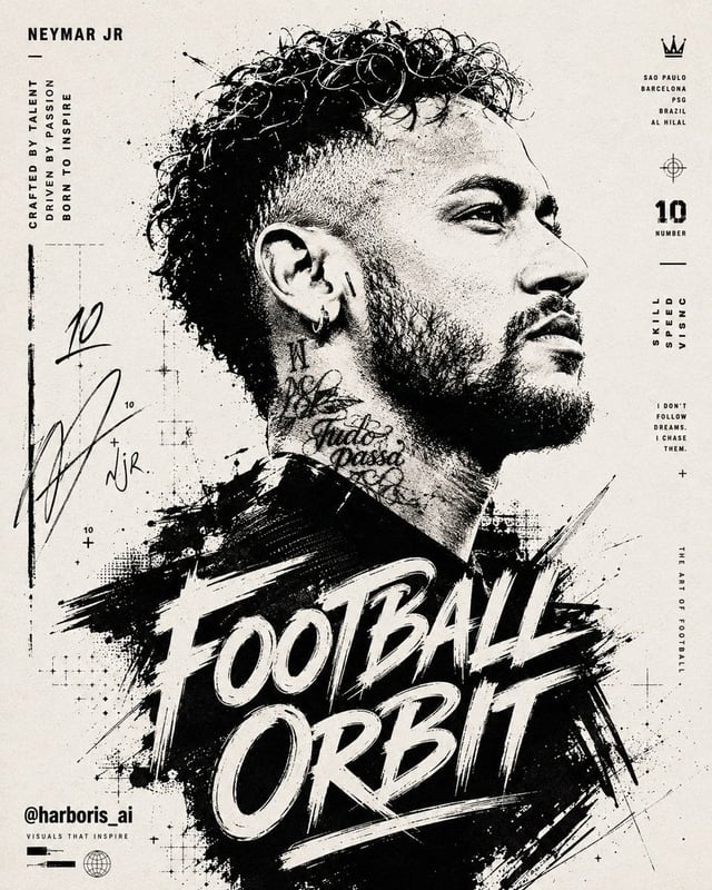 High-contrast black and white typographic portrait poster of [Human], shown in side profile with [Fe