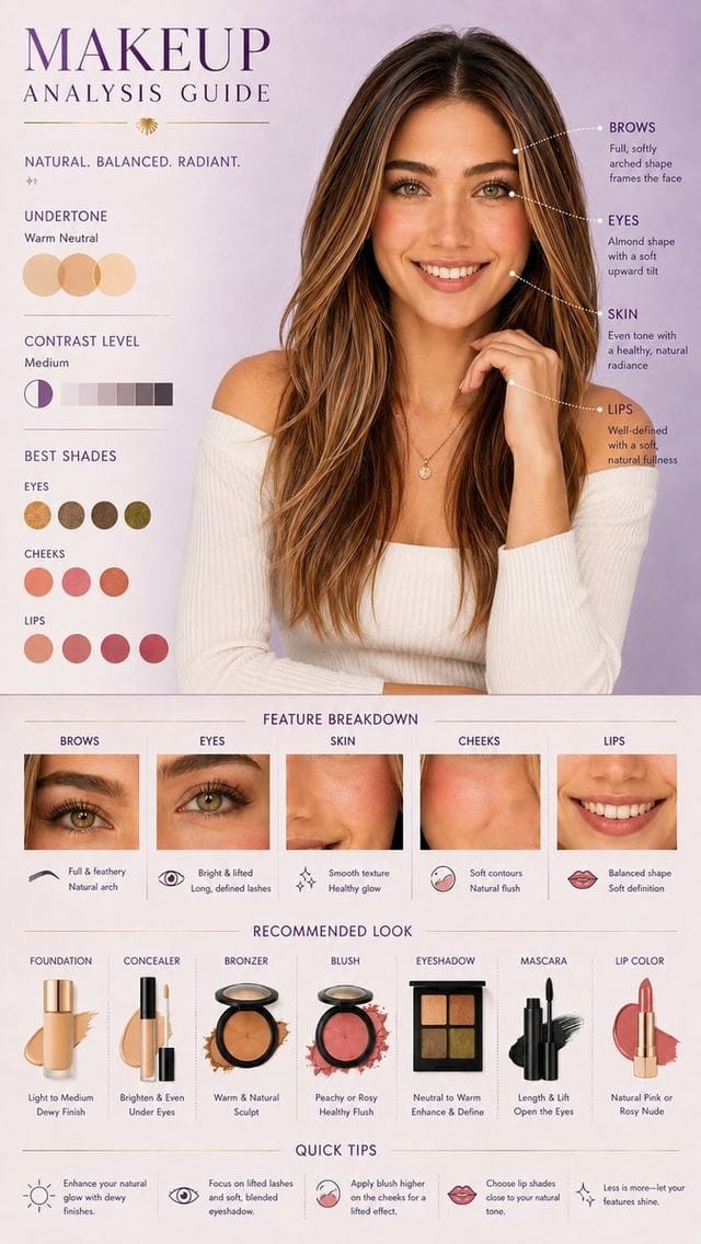 Makeup Analysis Guide Infographic (9:16)