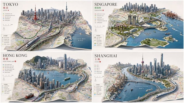 input ::= [City Or Place] + [Map Geometry] + [Urban System] + [Architectural Style] [concept] render