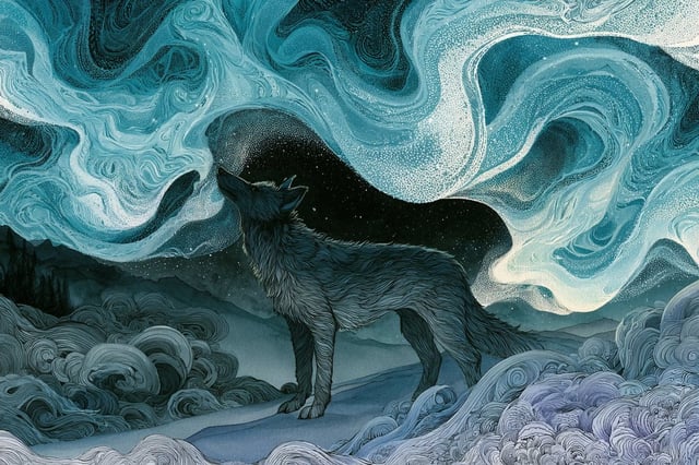 [Subject] rendered in a Dreamer’s Ink Reverie, where reality blurs into swirling dreamscapes and flo