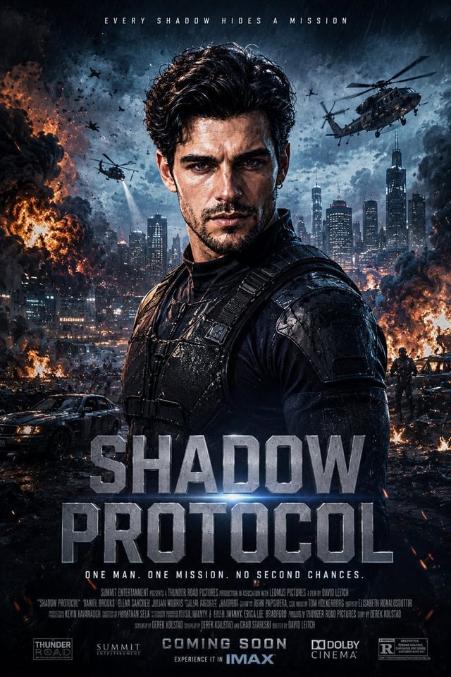 Create an epic Hollywood blockbuster movie poster featuring [Your Face] as the lead protagonist. Ult