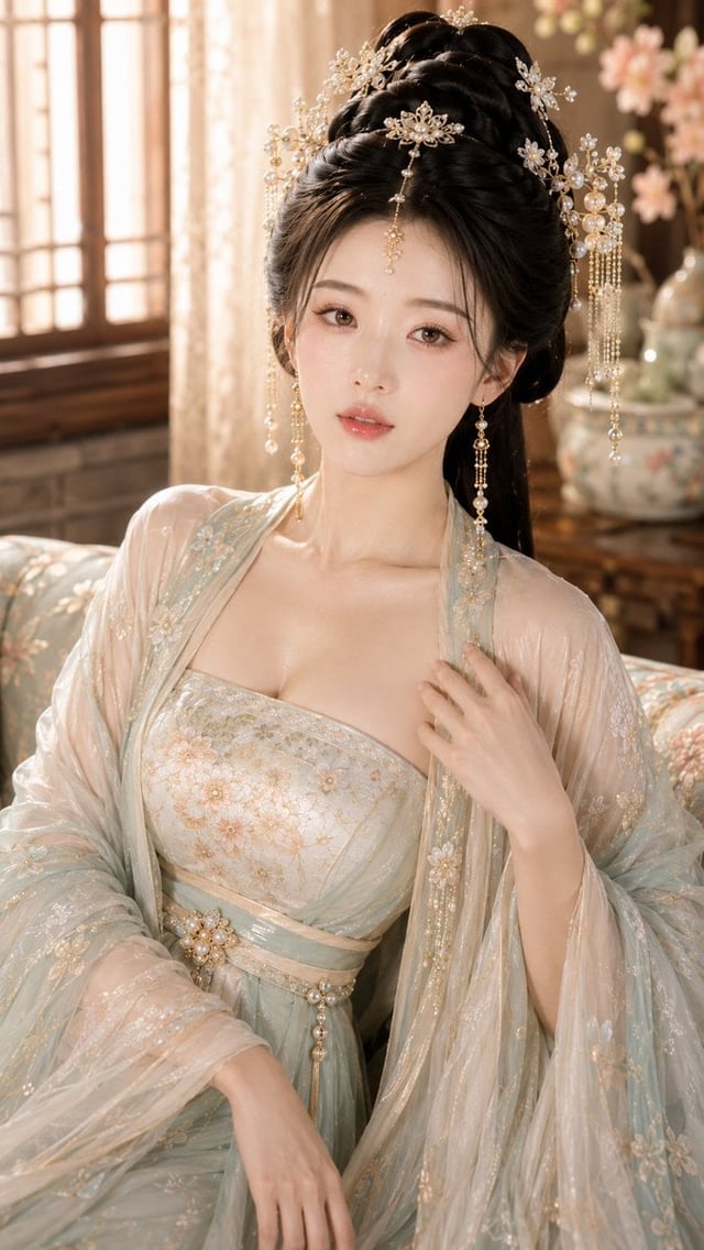 主题风格：古风贵女高级水光写真