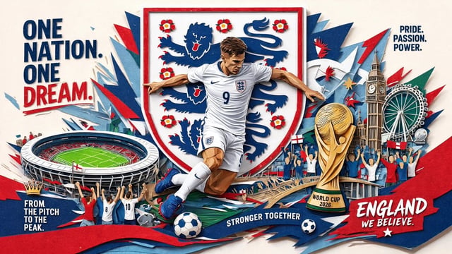 2x2 grid, 16:9, do this for  4 best world world cup 26 teams in this style = {