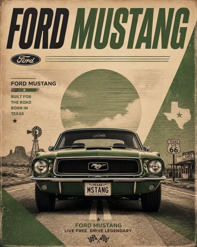 Retro motorsport poster for [LADA VESTA], 4:5 vertical. Show a front-facing low-angle hero view of t