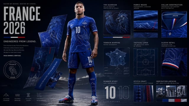 input ::= [Team Or Country] + [Sport] + [Kit Item] + [Mythic Identity] [concept] render a premium ca