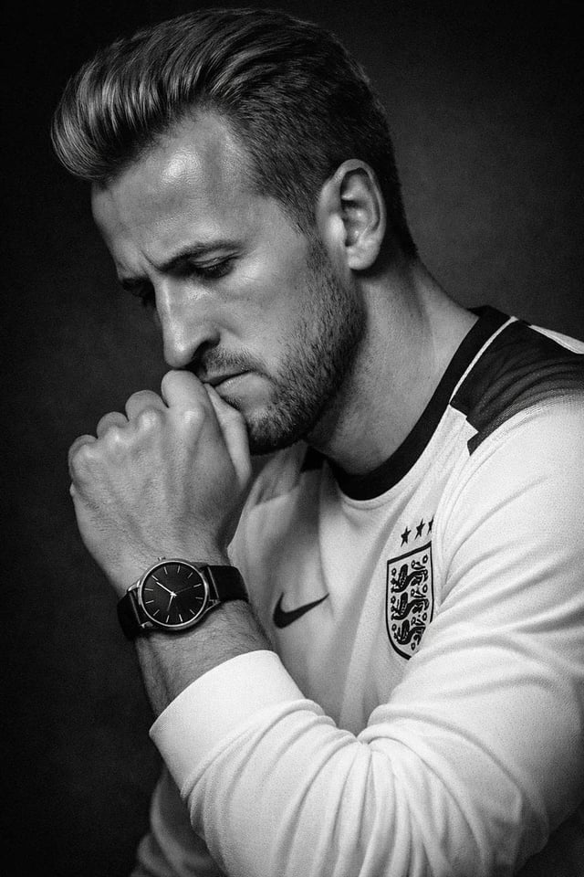 Create an ultra-realistic black-and-white editorial portrait of the uploaded person. Preserve the ex