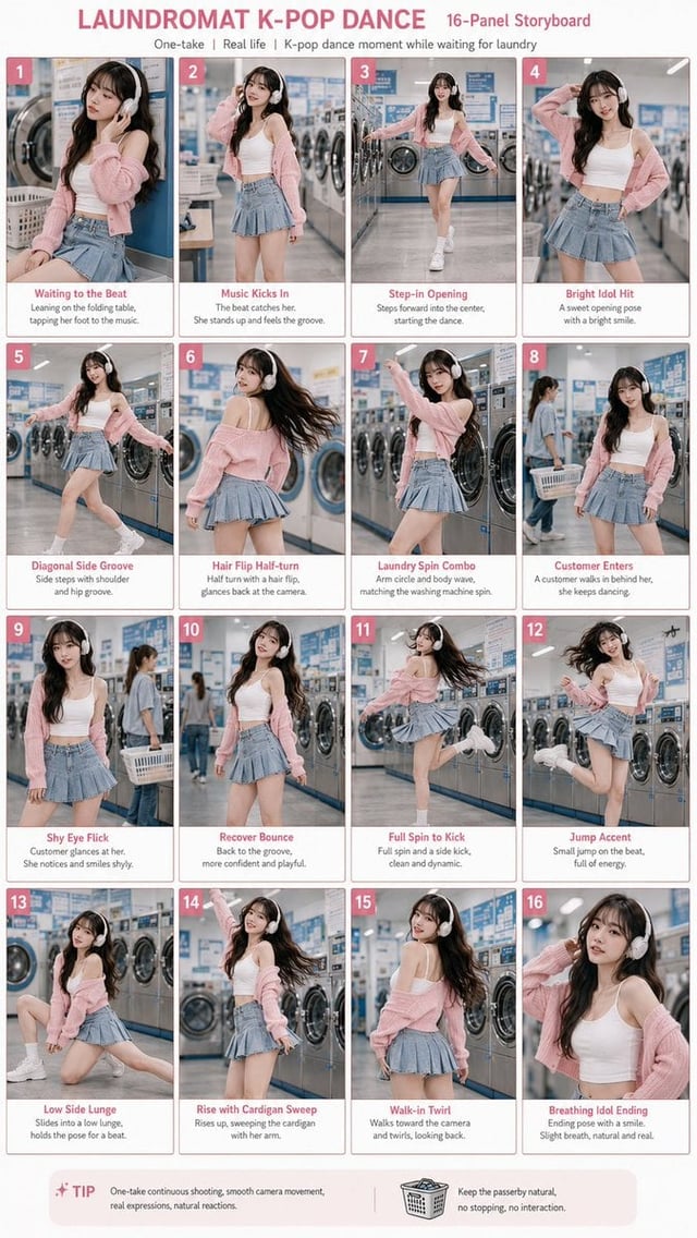 Theme: Laundromat K-pop Dance