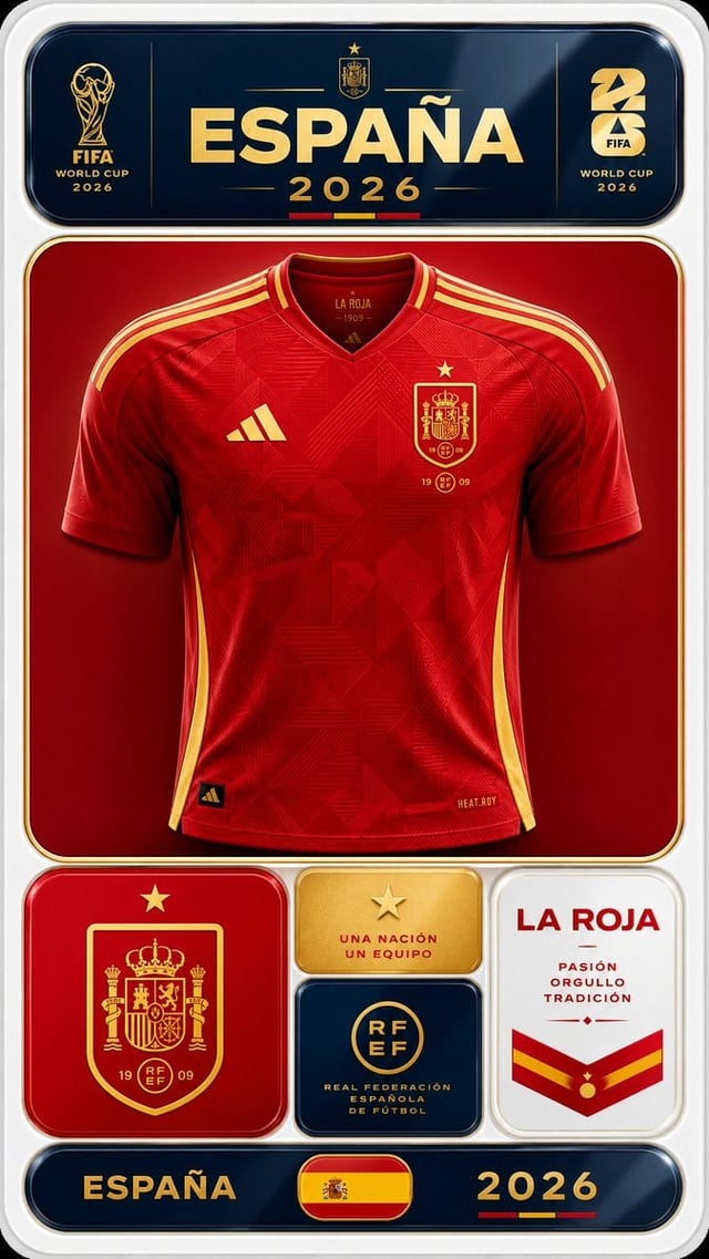 Vertical 9:16 premium brand kit sticker for [Team Name] national team, FIFA World Cup 2026. Apple-in