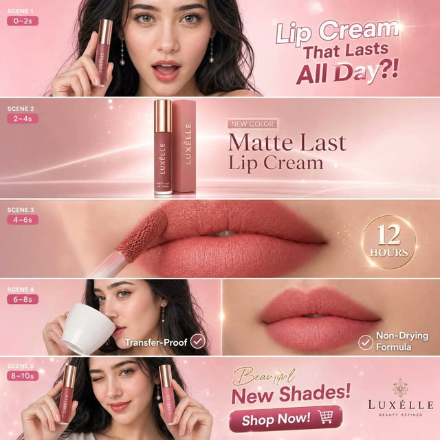 10-Second Beauty Product Commercial (Vertical 9:16)