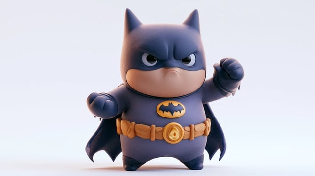 Fat cartoonish cute [Pop Culture Character] in an epic pose, full body, dreamy color palette, soft l