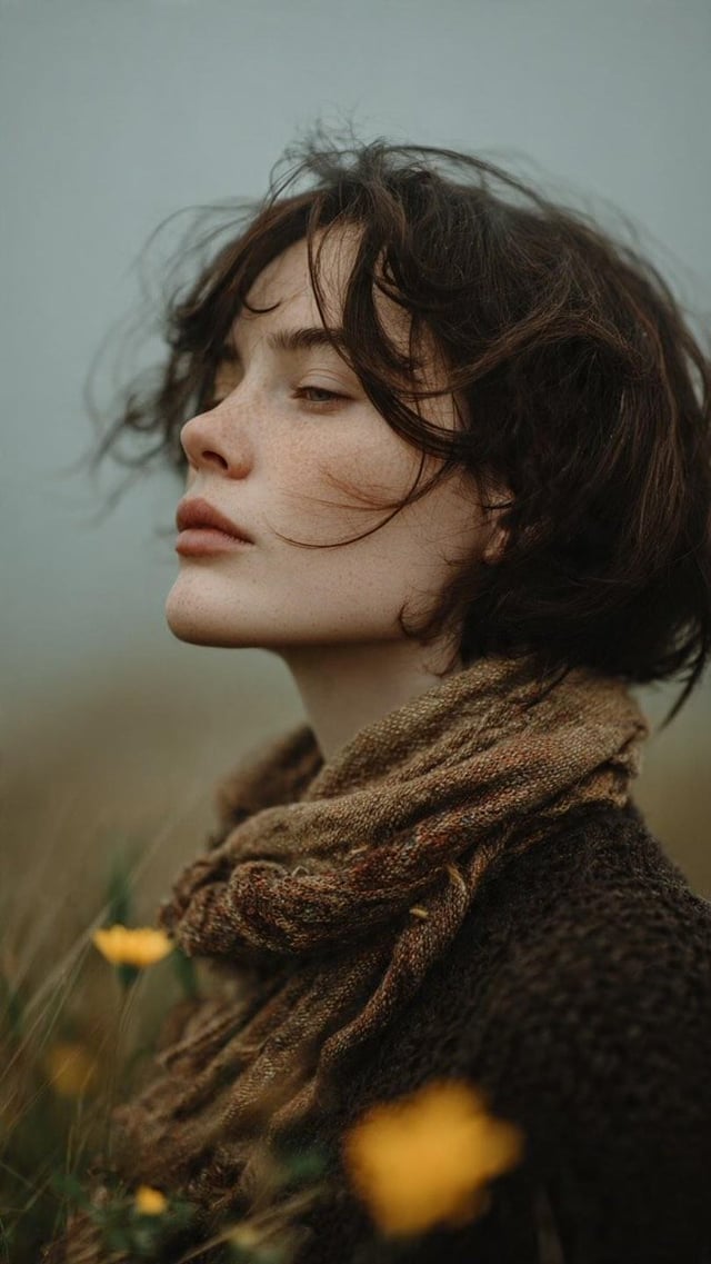 Prompt 1 – Windy Meadow Portrait