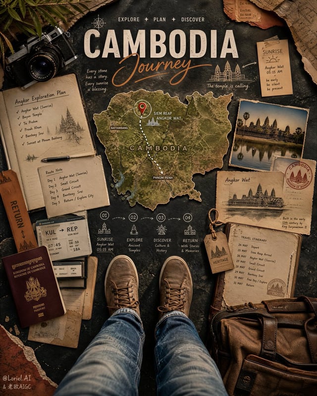 Create an ultra-premium top-down travel planning poster for Taiwan, merging extreme tactile realism 