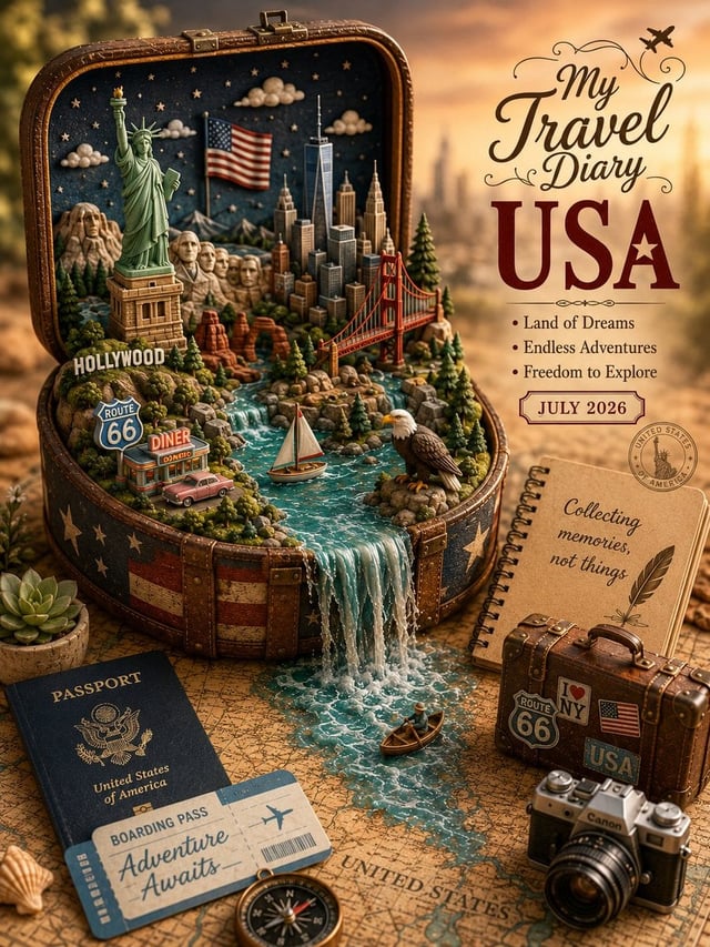 Create a highly detailed, whimsical 3D handcrafted clay diorama inside an opened natural container t