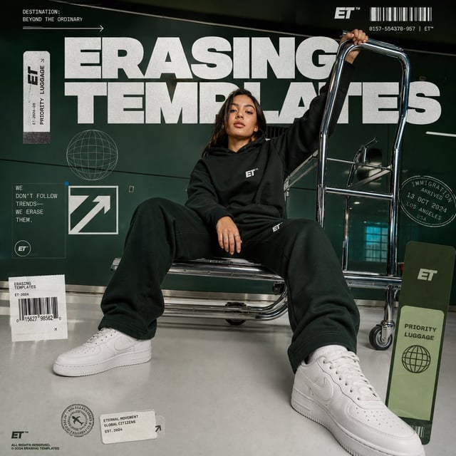 An ultra-realistic advertising campaign for premium streetwear, the picture shows a beautiful girl c
