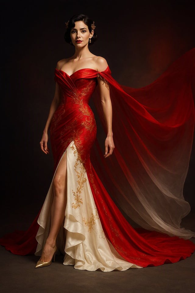 Ultra-realistic cinematic fashion editorial, full-body shot of a high-fashion model standing confide