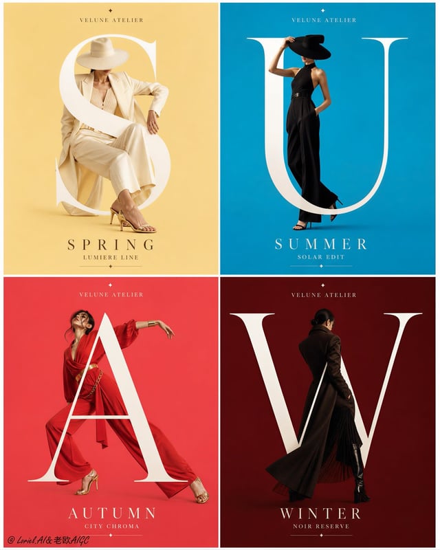 Create an ultra-premium 2x2 poster campaign board for a fictional contemporary movement-theater bran