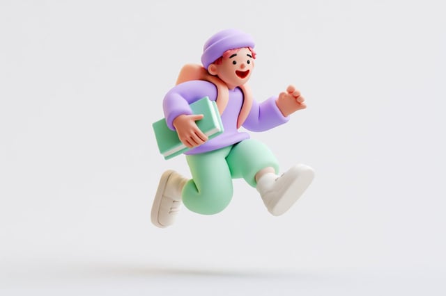 Cute 3D render of a [Subject], matte surface, kneaded clay icon style, simple stylized design, [Doin
