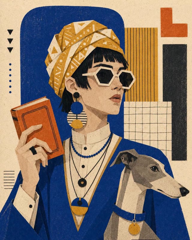 Waist-up editorial portrait of [CHARACTER] in a calm three-quarter pose, with [HAIR], wearing [CLOTH
