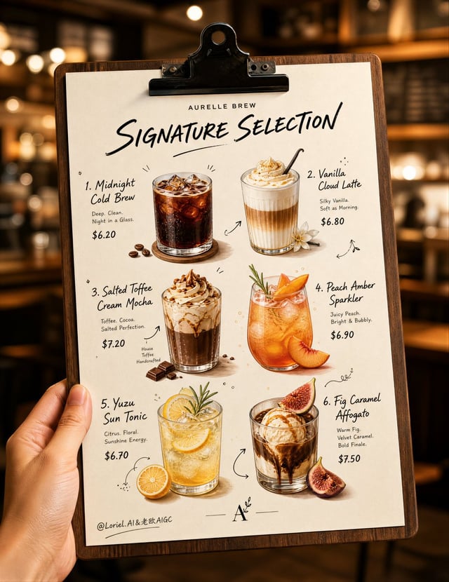 Create an ultra-premium food advertising poster that preserves the core visual logic of a hand-held 