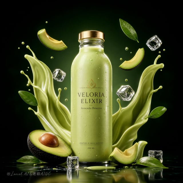 Create an ultra-premium product advertising poster in the exact same luxurious visual logic: one ele