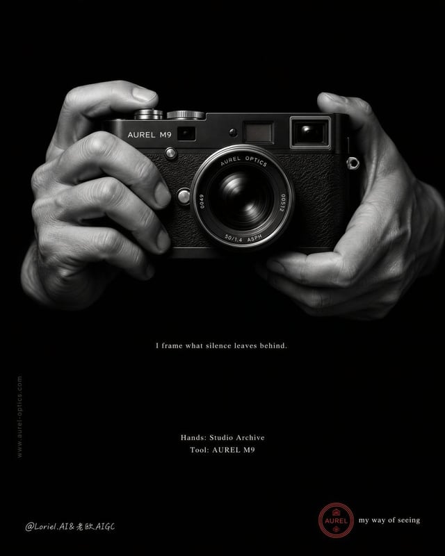 Create a high-contrast black-and-white editorial poster built around a minimal photographic icon sys