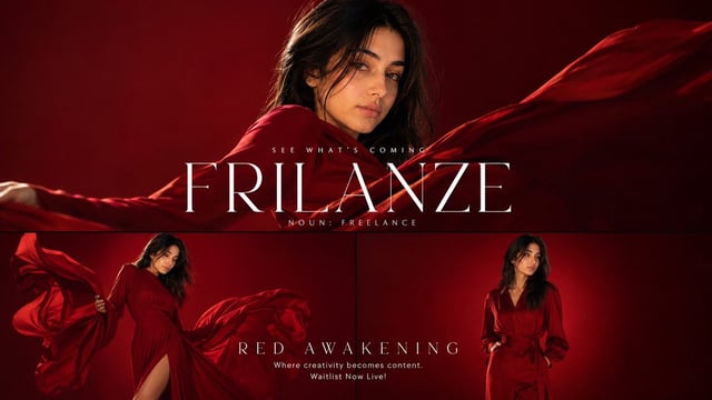Create a premium, hyper-realistic high-fashion advertising campaign image using my uploaded female m