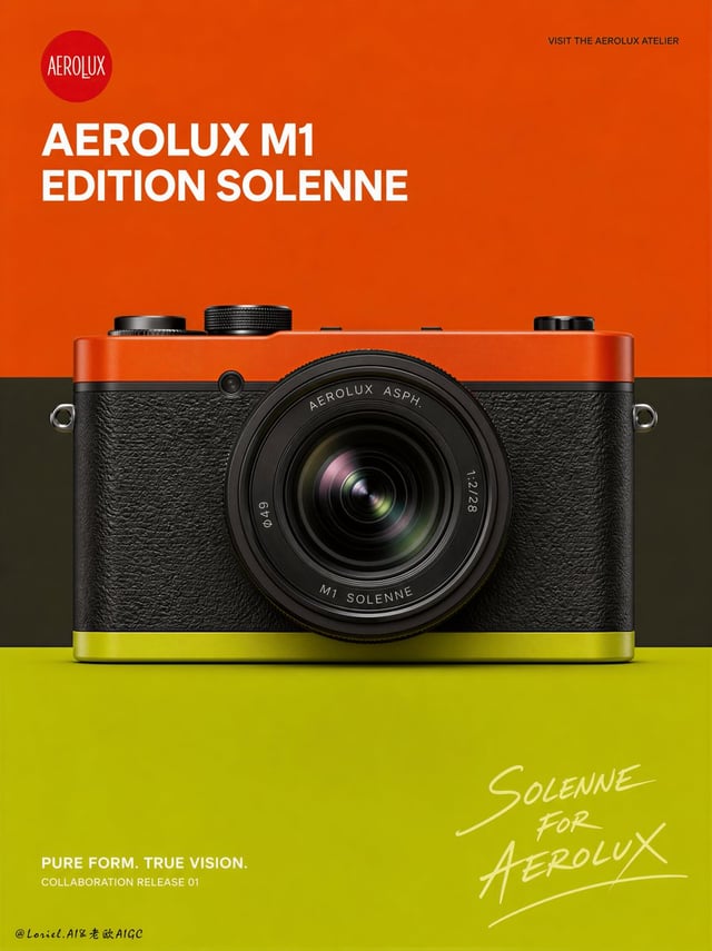 Create a Cannes-level flagship campaign board for an original premium compact camera brand named VAR