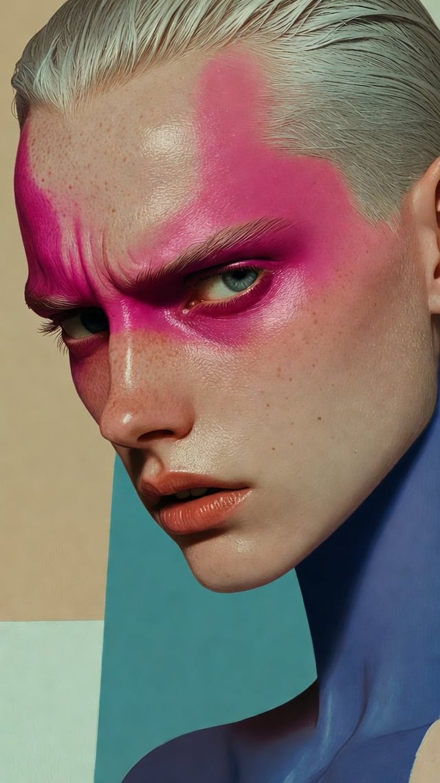 hyper-realistic artistic photography portrait of a beautiful character in a dramatic expression, the