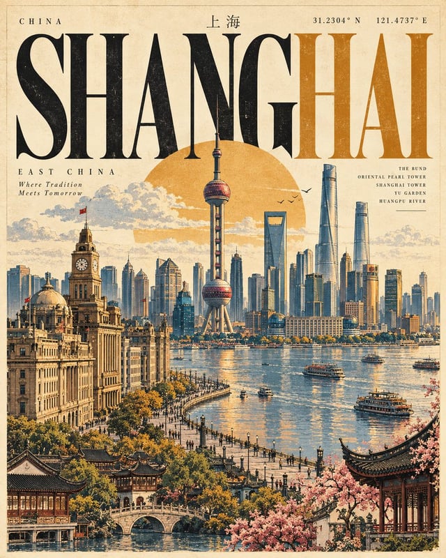 Create a premium 4:5 vertical vintage editorial travel poster for [Country / City / Location / Subje