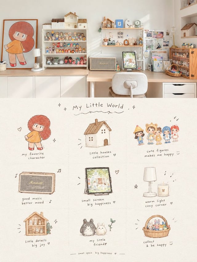 Create a vertical cozy home scrapbook poster inspired by the reference images. Combine a beautiful r