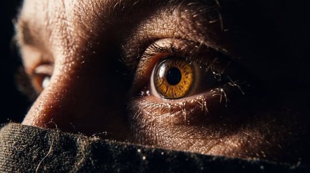 Create a stunning real cinematic still with hard directional lighting and cinematic contrast. Real p