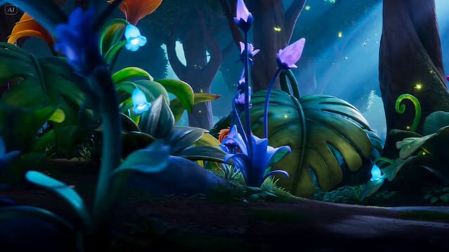 D Cute Adventure Story A stylized 3D animated fantasy adventure with a ...