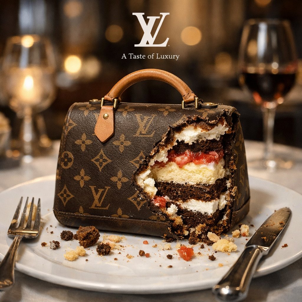 Bitten Realistic Classic Subject Product ON The Dish, Revealed Inner sample 1