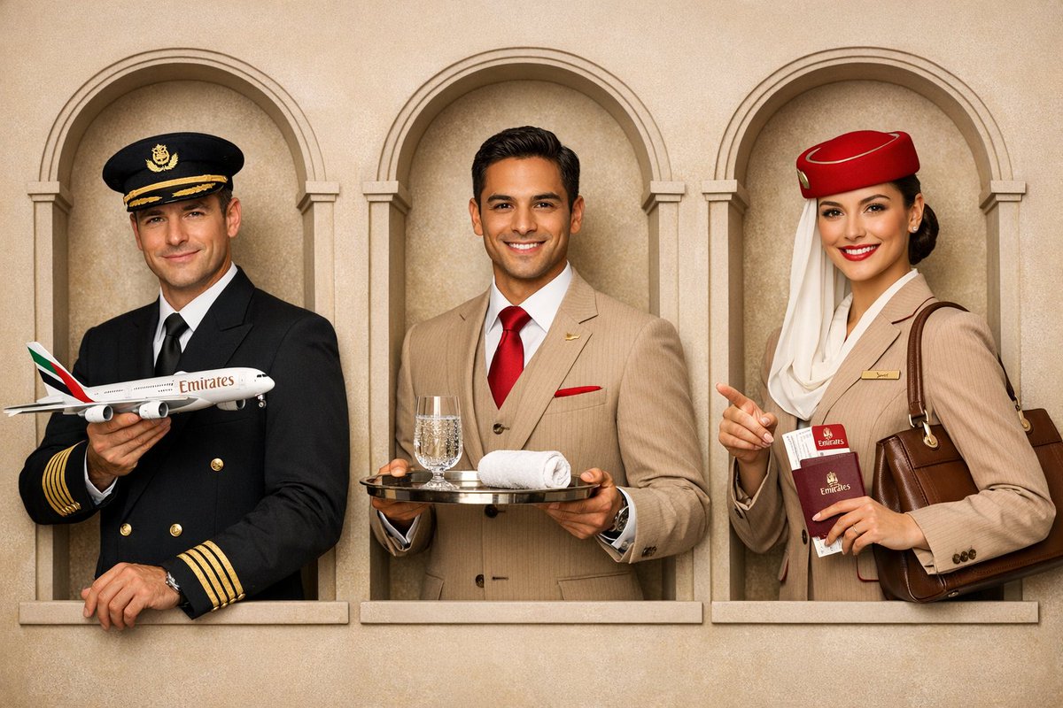 Luxury Subject Brand Advertisement Featuring Three Stylish Subject Arranged IN sample 4