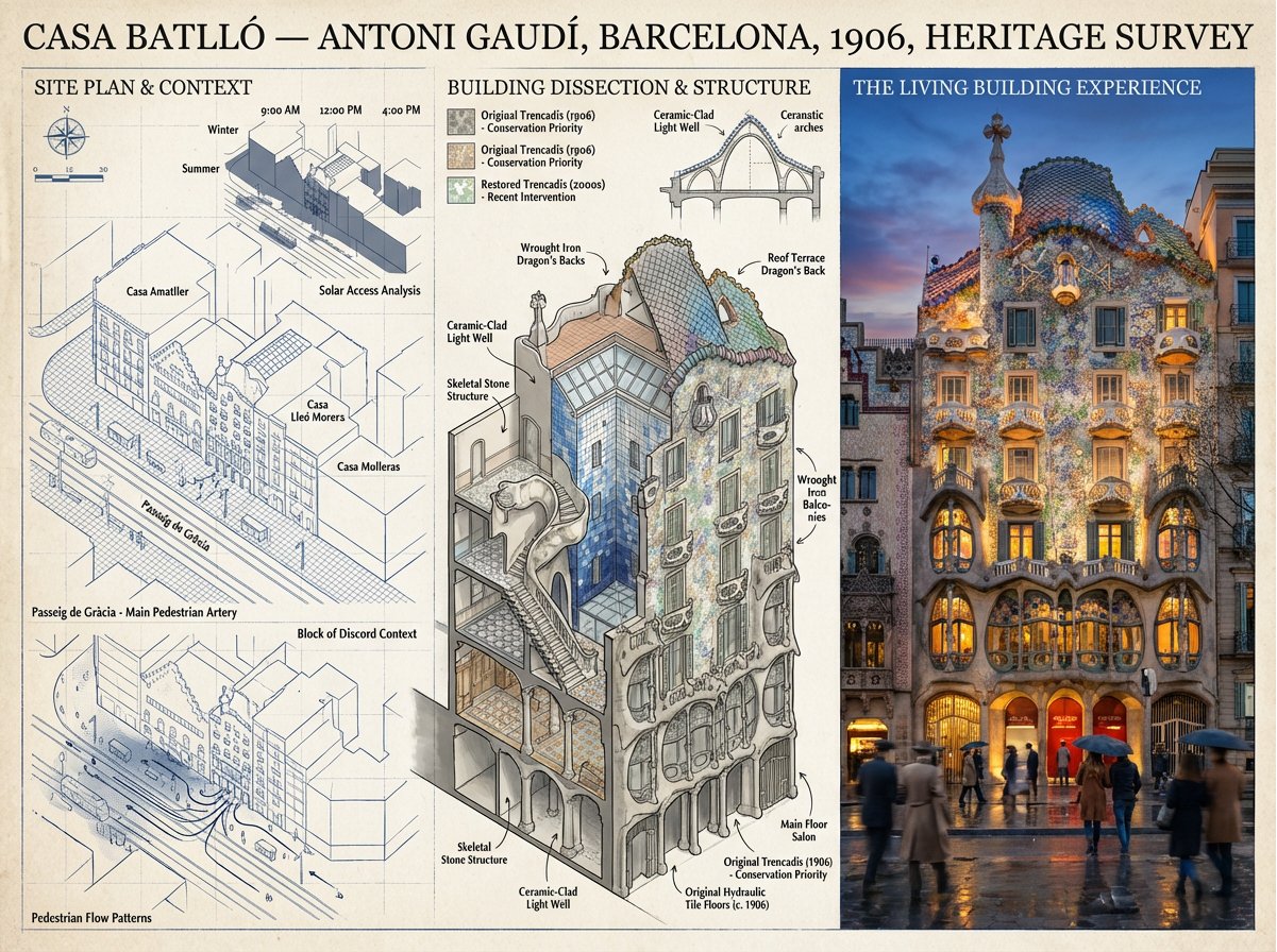 Preservation Architects Survey Board For Subject — Subject. Left Section: sample 2