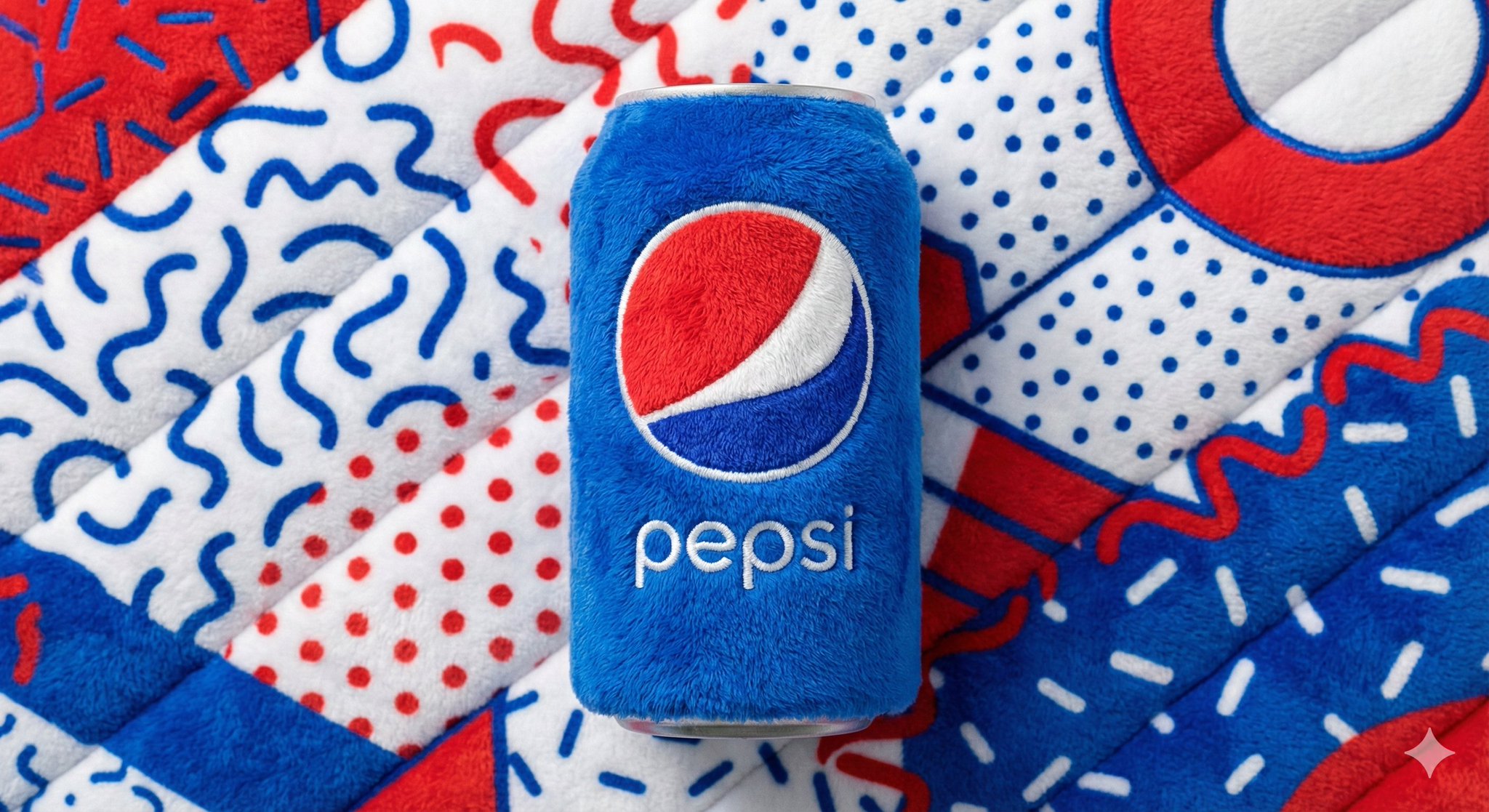 Beverage Can Branded Subject, Entirely Made From Vibrant, Fluffy Plush sample 2