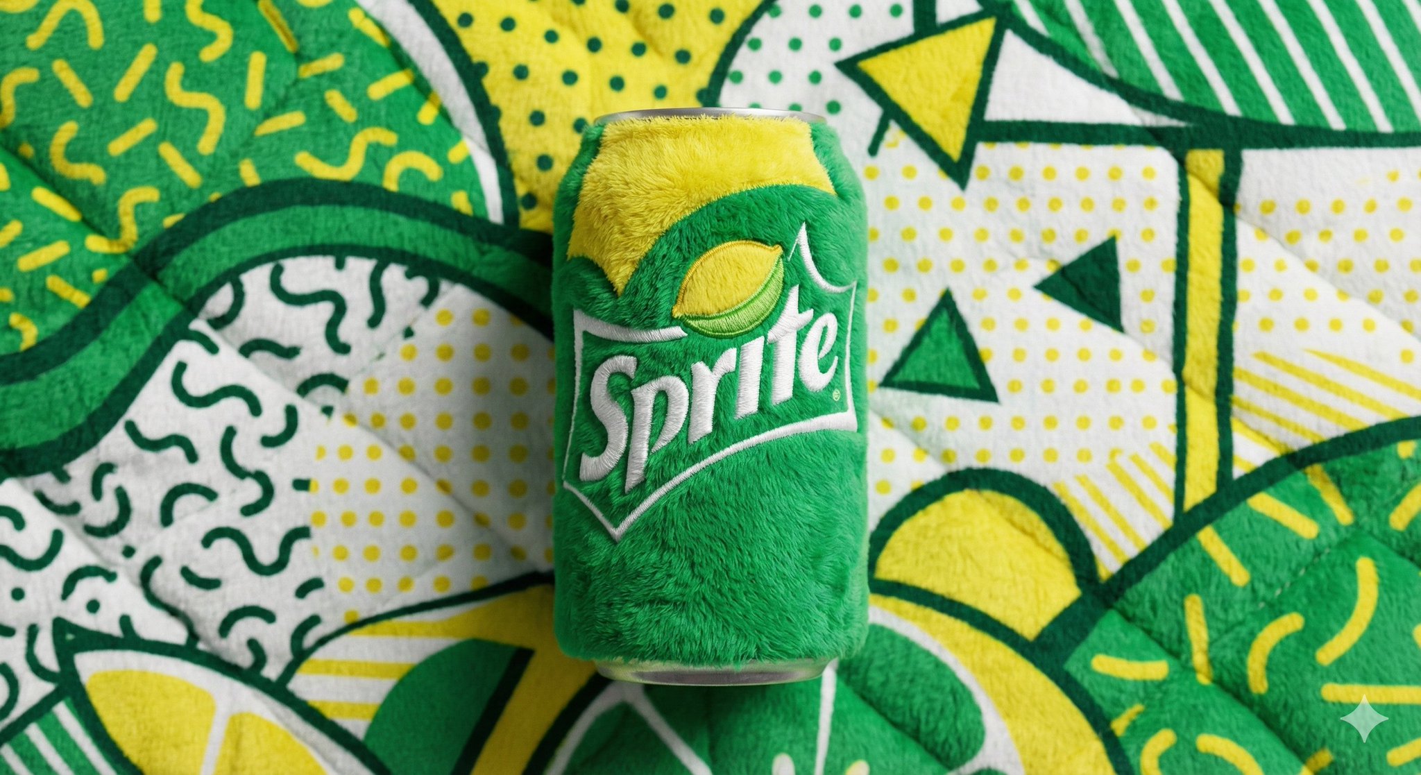 Beverage Can Branded Subject, Entirely Made From Vibrant, Fluffy Plush sample 3