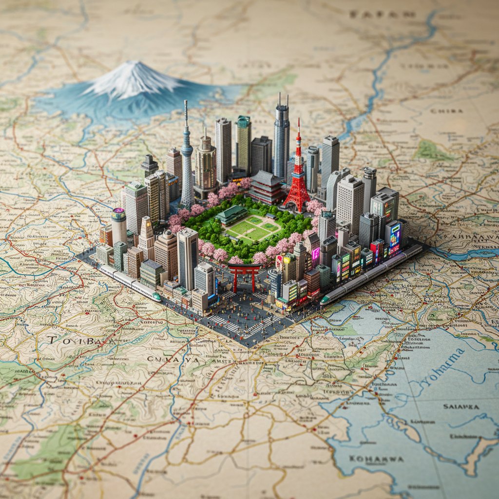 Realistic, Highly Detailed Geographic Map Viewed From Above, Accurately Representing sample 2