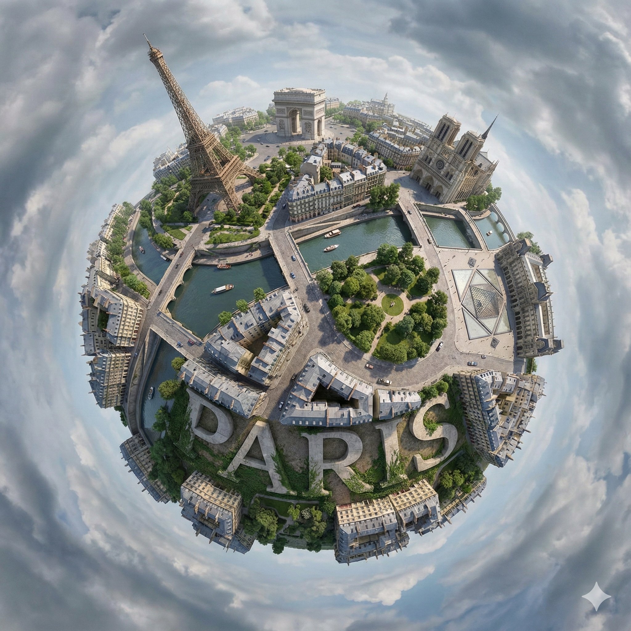 Hyperrealistic, Surreal Spherical Panorama OF Subject, With Its Most Iconic sample 2