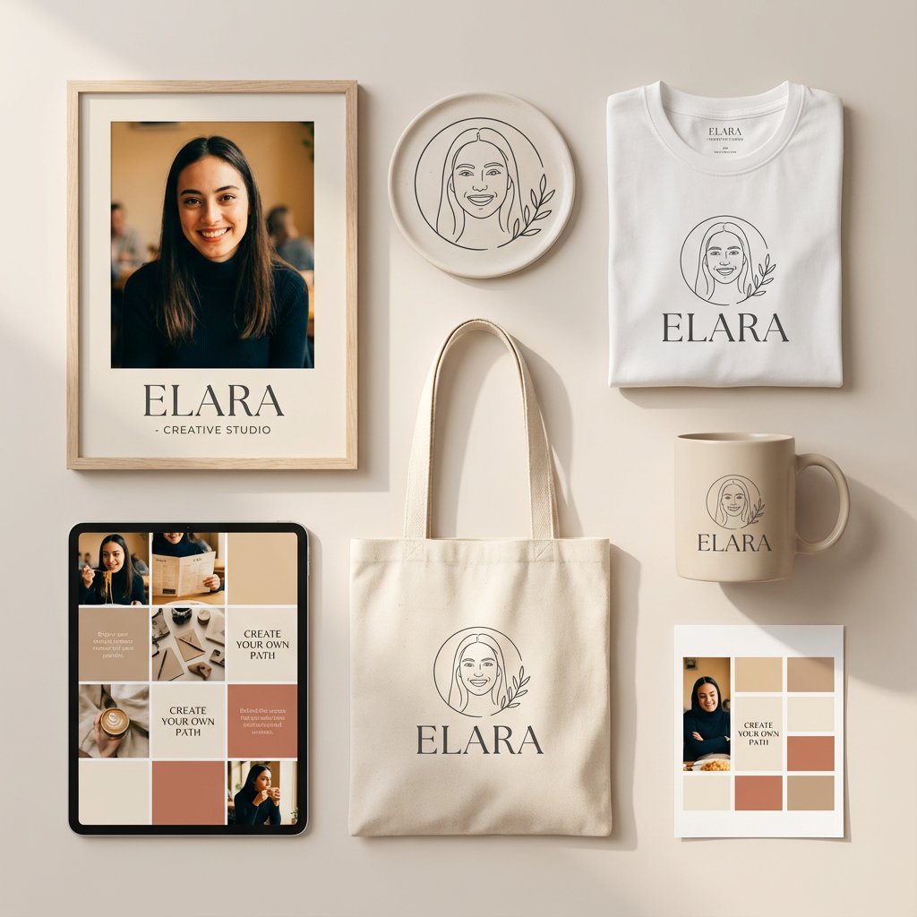 Clean, Modern Personal Branding Mockup Featuring A Cohesive Visual Identity sample 1