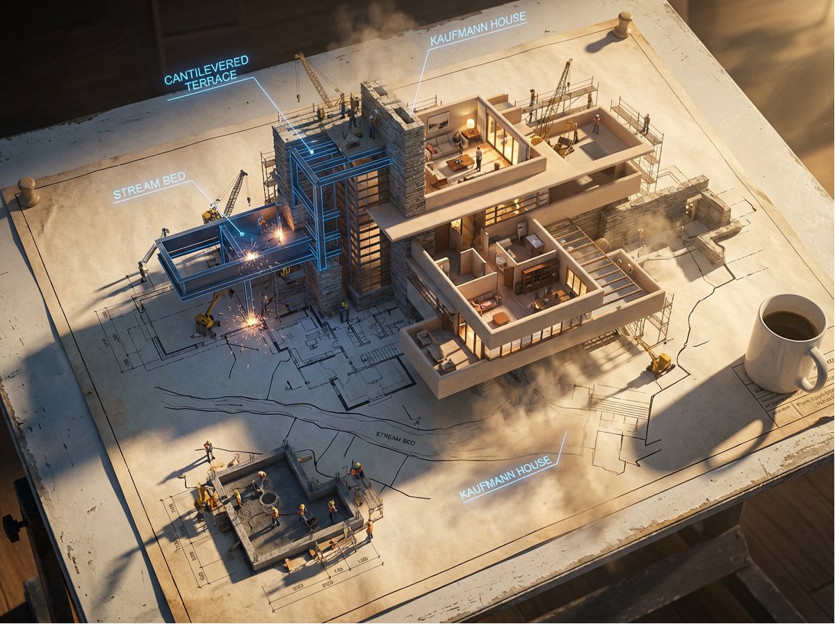 Epic 3D Scene: A Massive Architectural Blueprint OF Subject Pinned sample 4