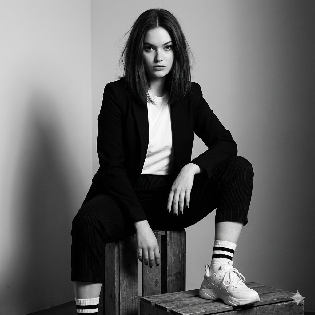 Realistic Portrait (100% Identical Face, NO Editing Allowed). sample 1