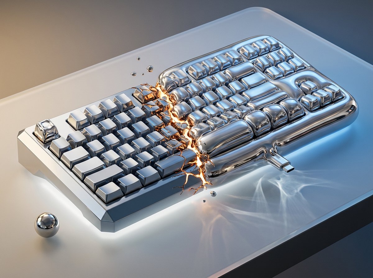 Subject IN Color-shifting Chrome Subject Captured Mid-transformation: Left Side Rigid sample 1