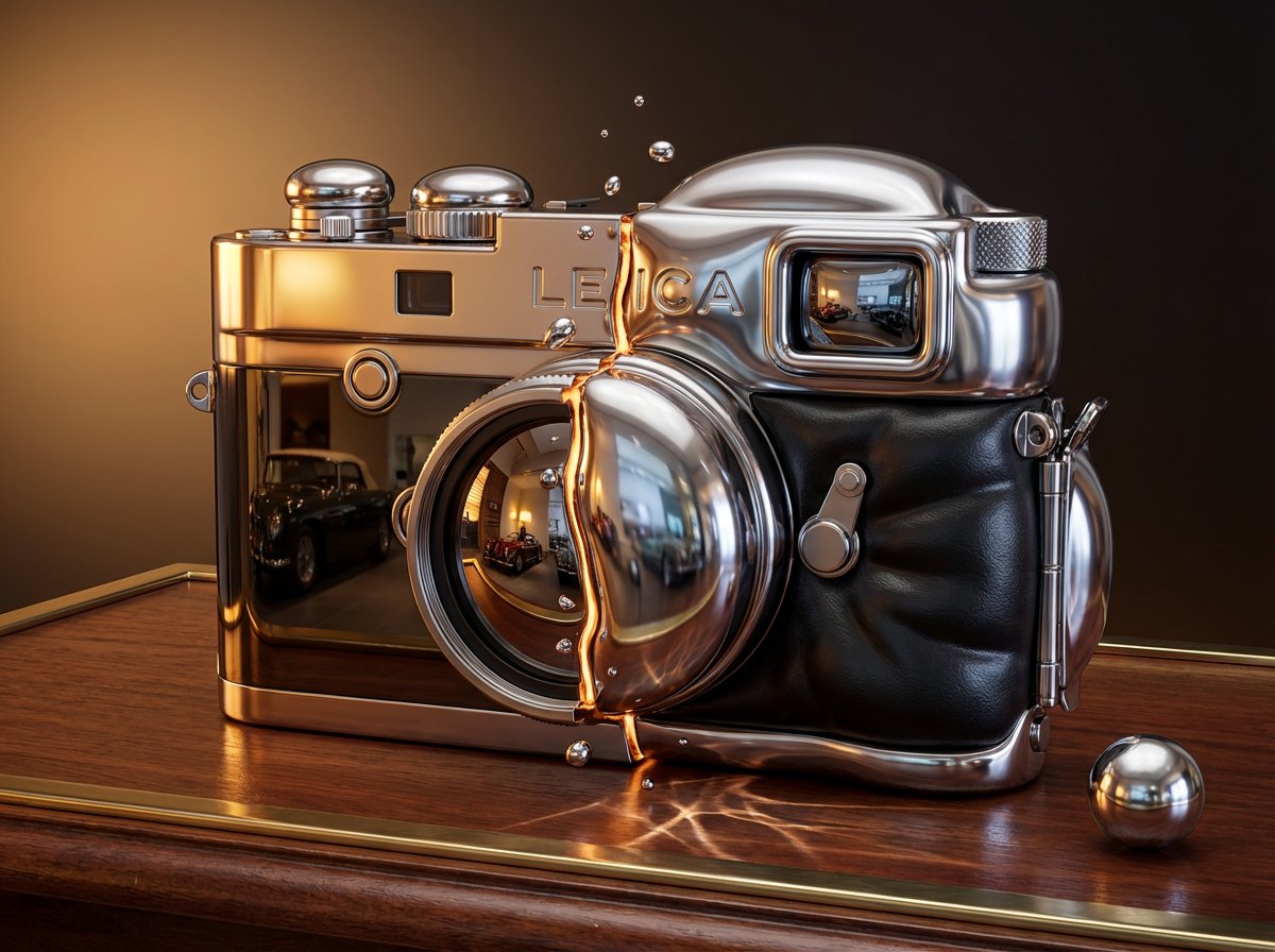 Subject IN Color-shifting Chrome Subject Captured Mid-transformation: Left Side Rigid sample 2